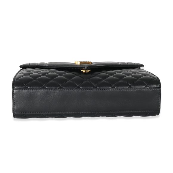 Saint Laurent Black Matelasse Triquilt Medium Monogram Envelope Chain Bag - Picture 5 of 8